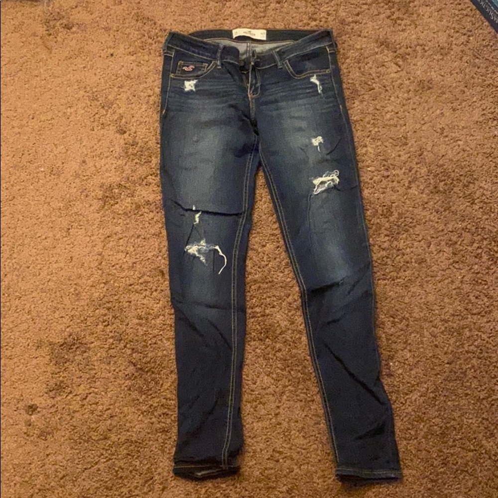 Hollister Mid Rise Distressed Jeans Size 9R